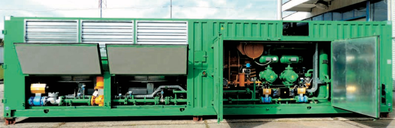 Передвижная компрессорная станция для перекачки природного газа